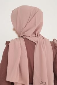 Pink chiffon Hijab